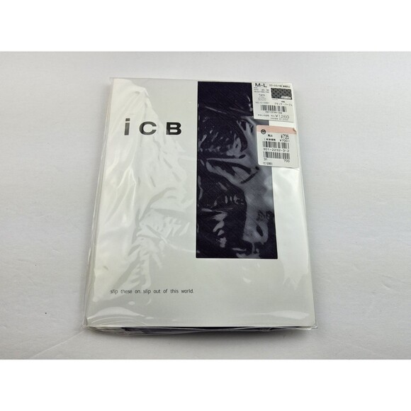 ICB Diamond Pattern 60 Denier Tights Dark Purple Japan Size M-L - Picture 1 of 4